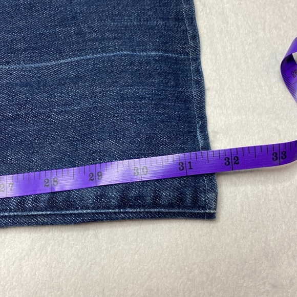 7 for all mankind bootcut blue jeans cut 721919 size 29 - Picture 10 of 11